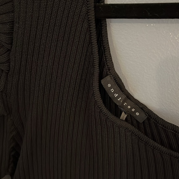 Endless Rose ribbed one shoulder top size S - Picture 2 of 3